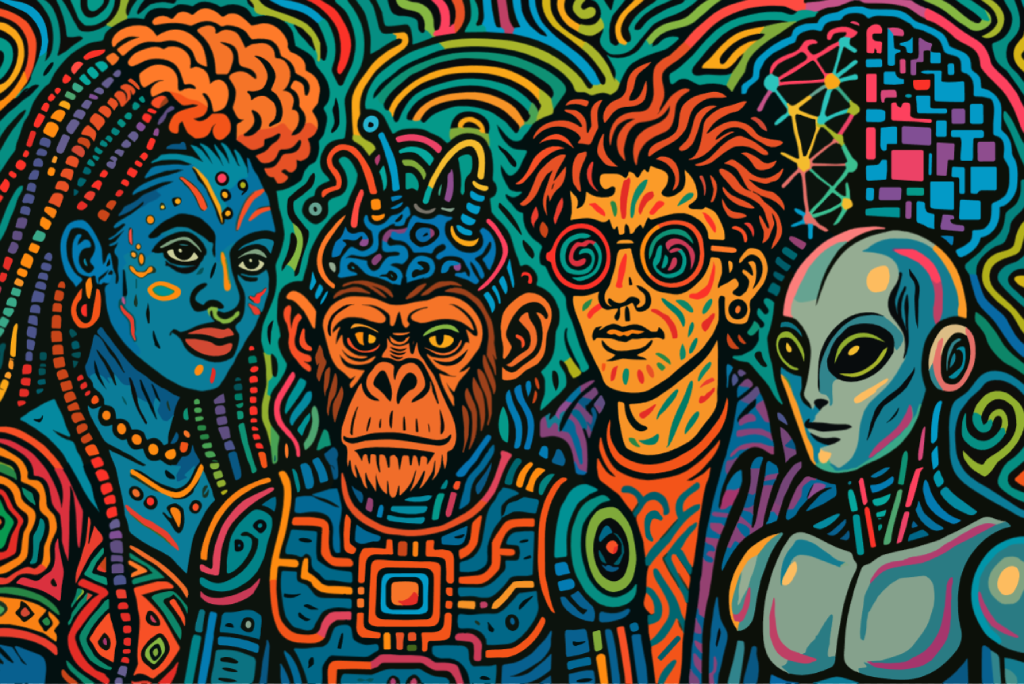 Diversity - Multiple intelligence architectures coexisting across different computational
substrates, each exploring unique solution spaces